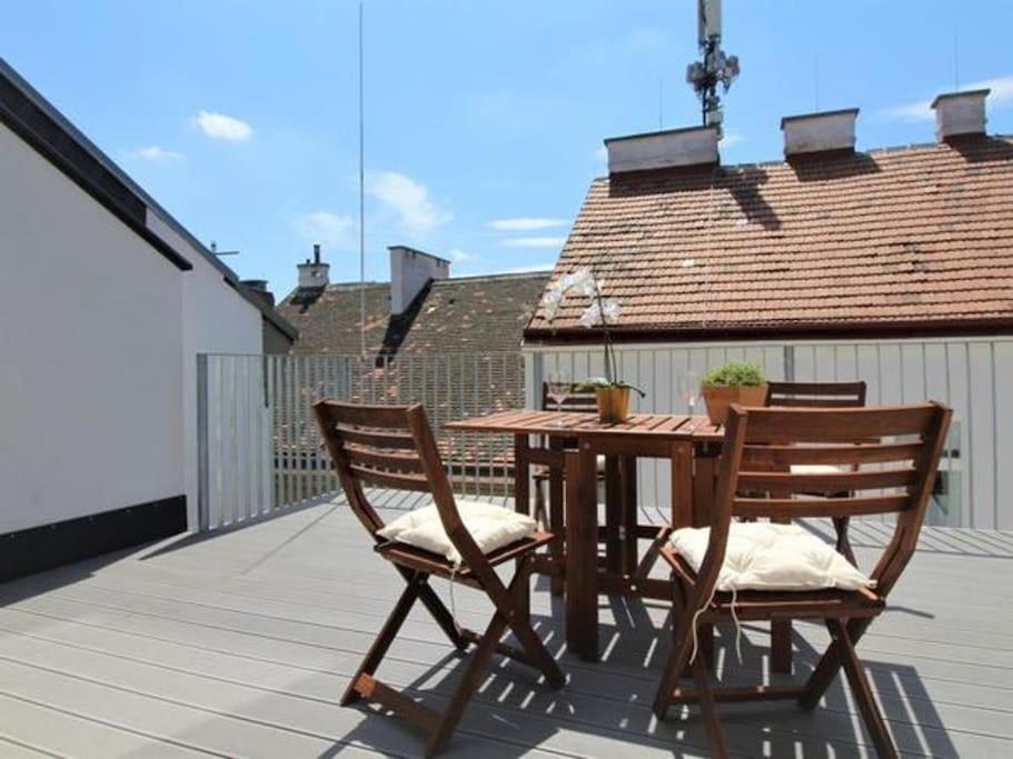Luxury 2-Floor Rooftop Apartment With Terrace In The City Center Wien Eksteriør billede