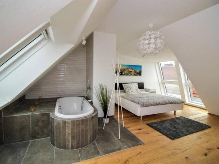 Luxury 2-Floor Rooftop Apartment With Terrace In The City Center Wien Eksteriør billede